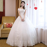 Bride Wedding Dress 2026 New Sen Family Princess Dream Simple Shoulder White Wedding Dress HZ0517