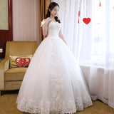 Bride Wedding Dress 2026 New Sen Family Princess Dream Simple Shoulder White Wedding Dress HZ0517