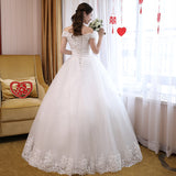 Bride Wedding Dress 2026 New Sen Family Princess Dream Simple Shoulder White Wedding Dress HZ0517