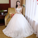 Bride Wedding Dress 2026 New Sen Family Princess Dream Simple Shoulder White Wedding Dress HZ0517