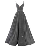 International Station Ebay Banquet Evening Dress V-Neck Sling 2026 Long Sling Party Bridesmaid Dress Girl HZ0517