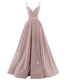 International Station Ebay Banquet Evening Dress V-Neck Sling 2026 Long Sling Party Bridesmaid Dress Girl HZ0517
