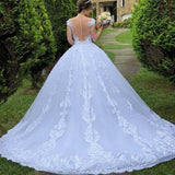 2026 New Wedding Dress White Vintage Lace Wedding Dress V Collar Bare Back Sexy Main Wedding Dress Code HZ0517