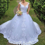 2026 New Wedding Dress White Vintage Lace Wedding Dress V Collar Bare Back Sexy Main Wedding Dress Code HZ0517