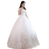 Bride Wedding Dress 2026 New Sen Family Princess Dream Simple Shoulder White Wedding Dress HZ0517