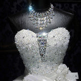 Star Of The Same 2026 New Women's Long Dream Wedding Dress Middle Sleeveless White Wedding Dress HZ0517