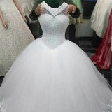 2026 New Temperament Large-Size Wedding Dress Bride High Waist Simple Style Light Wedding Dress HZ0517