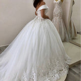 Wedding Dress V Neck-Waist Sexy Wedding Dress Tugged Lace Master Wedding Dress Short Sleeves A Simple Shoulder Back HZ0517