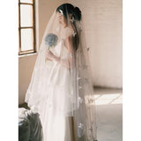 French Brated Light Wedding Dress Bride's Simplicity Of Morning Robes Small Tail Engagement Banquet To Welcome The Outside Scene Travel Shooting Simple Outing Yarn HZ0517