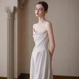 French Light Wedding Dress 2026 New Bridal Simple Densate Dress High Quality Marriage Yarn HZ0517