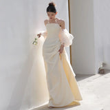 French Brao Light Wedding Dress 2026 Spring New Mori Linden Welcome Fishtail Thin Dress HZ0517