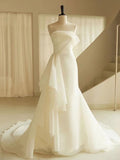 Light Wedding Dress Bride 2026 New Summer Tug Small Tail White Texture Of The Wedding Main Yarn Go Out Light Wedding Dress HZ0517