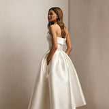 Temperament Light Wedding Dress 2026 Spring New Breast-Skinny Sweet Bridal Dress Woman HZ0517