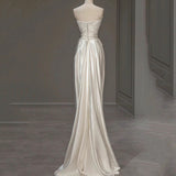 Scenic Light Wedding Dress French White Super Fairy Bosom Yarn 2025 New Summer Lazy Design Dress HZ0517