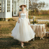 French Bra-Smeared And Light Wedding Dress New Retro-Scented Wedding Dress Dress Dress HZ0517