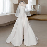 The Linden Wedding Dress 2026 New Bridal Simple Sen System Super Fairy Out Yarn Temperament Thin French Breast-Shape Dress HZ0517