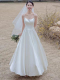 Sing Noodles Go Out Yarn French Light Wedding Dress White Sling Simple Bride Wedding Trip Certificate Registration Dress Dress Woman HZ0517