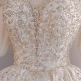 Sing Noodle Wedding Dress 2026 New Bridal Main Wedding Dress Long Sleeve Small Man French Heavy Industry Main Wedding Dress HZ0517