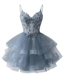 Shiny Liangliang Short Back School Festival Dress 2026 Fine Shoulder Belt Short Ball Dresses Bow Cocktail Party Gift HZ0517