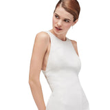2026 New Sleeveless Simple Elegant Sexy Back-Back Stings To Repair Fish Tail Light Travel Wedding Dress HZ0517