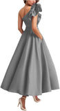 Purple Evening Dress High-Level Temperament Host Art Test Vocal Performance Dress Fluffy Skirt Adult Dress HZ0517