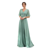 Sexy Open Fork Soft-Sin Banquet Evening Dress Woman 2026 New Bridesmaid Dress HZ0517