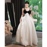Hanging Evening Dress Dress Women's Famous Banquet Light Luxury High-End Atmospheric Elegant Host High-End Feel Princess Style Temperament HZ0517