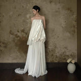 French Bra Light Wedding Dress Bridal Fashion Retro Niche Denwear Morning Dress Dress HZ0517