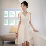 French Banquet Evening Dress Femininity Light Luxury Small Host Before The Short Summer Day Can Wear Small Dress HZ0517