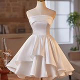 Light Dress High-End Light Luxury Engagement Bridesmaids Dress Niche Adult Birthday Party Party Party Party Annual White Skirt HZ0517