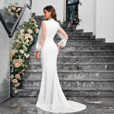White Evening Dress 2026 New Banquet Fashion Elegance Dress Fashion Dress HZ0517