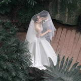 Brassed And Densate Light Wedding Dress 2026 New Bridal Wedding French Daily Can Wear Small Yarn Dress HZ0517