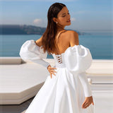Wedding Dress 2026 Spring New Simple Trend Wish Braid Bubble Sleeve Main Wedding Dress HZ0517
