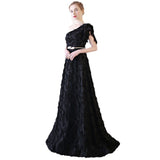 Black Evening Dress Women's 2026 New Banquet Elegance Long Annual Meeting Hosts Evening Atmosphere Dress HZ0517