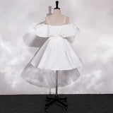 French-Style Stant-Faced Light Wedding Dress 2026 New Sensing Simple Shoulder Sling Bridal Engagement Certificate Small White Dress HZ0517
