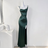 Dress 2026 New Ribbon Slings High-Opened Ass Fishtail Dress HZ0517