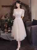 White French Evening Dress Female Fashion Banquet Fairy Temperament Summer Dress Daily Can Wear Graduation Ceremony HZ0517