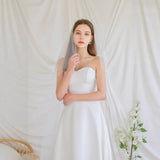 Korean Version Of Simple Bra Wedding Dress Super Fairy Retro Girl Sweet White Dress Travel Photo Wedding Dress HZ0517