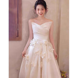 French Temperament Light Wedding Dress 2026 New Bridal Sen Yarn Light Luxury Small Welcome Dress Wedding Dress Wedding Dress HZ0517