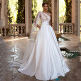 Temperament Wedding Dress 2026 Spring New Simple Main Wedding Dress HZ0517