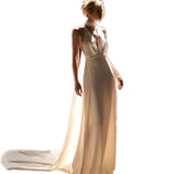 Hanging Neck Light Wedding Dress French Simple Travel White Thin Tail Sexy Welcome 2026 New Super Fairy Go Out Yarn HZ0517