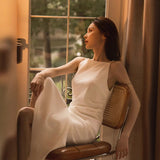 The Linden Noodles Shoot The Wedding Dress Engagement Fishtail Small Dress Wedding Small Man Goes Out Yarn Woman Certificate Registration Small White Dress HZ0517