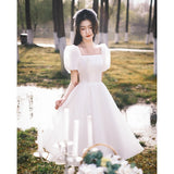 The Small Dress French Light Wedding Dress Can Usually Wear The Engagement Small White Dress Birthday Dress Is Thin HZ0517