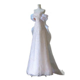 Evening Dress Women 2026 New High-End Heavy Industry Light Luxury Shoulder Small Sentient Day Dinner Host HZ0517