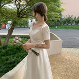 Sing Noodle Wedding Dress 2026 New Temperament French Light Wedding Dress Simple Travel White Wedding Dress Can Usually Wear Women HZ0517