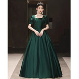 Green Dingy Evening Dress Dress High-End Light Luxury Niche French 2026 New Host Student Art Exam Performance Suit HZ0517