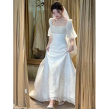 French Retro Light Wedding Dress 2026 Spring New Court Style Bride Married To Welcome The Yarn HZ0517