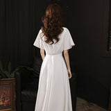 White French Evening Dress In Summer Can Usually Wear Banquet Temperament Semperament Semperament Fairy Fat Mm Dress HZ0517