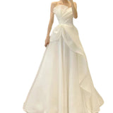 Light Wedding Dress 2026 New Bride With A Simple Yarn Display Thin Main Yarn Travel Pat Welcome Yarn Small Tailed HZ0517