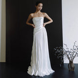 Brased Retro Light Wedding Dress 2026 New Small Simple Design Feeling Bride White Engagement Trip To The Gown HZ0517